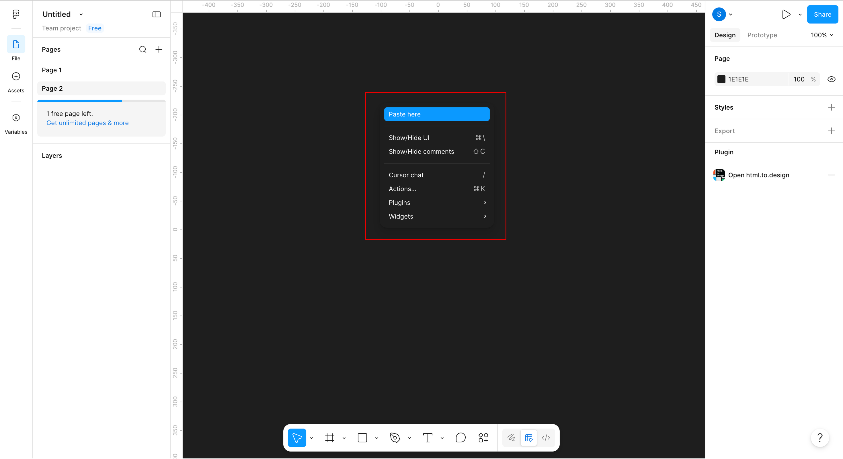 Paste in Figma