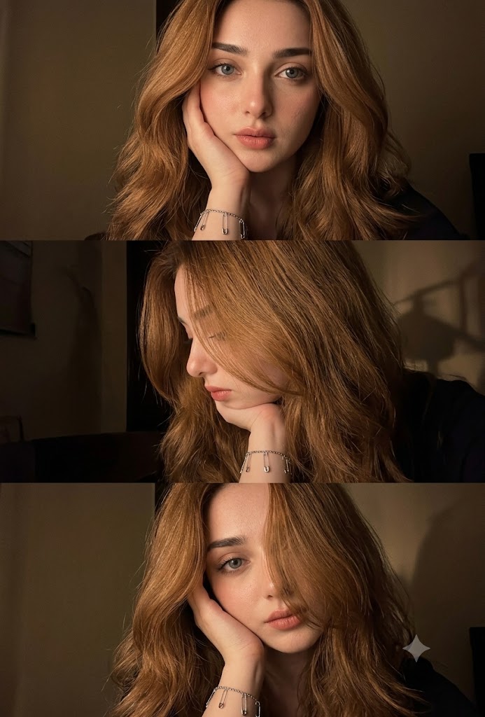 Hyperrealistic Portrait Collage AI Prompt: 3-Frame Moody Cinematic Aesthetics (Midjourney & ChatGPT)